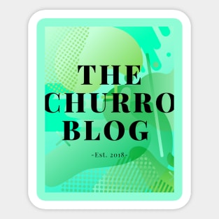 The Churro Blog Green Lava Lamp Sticker